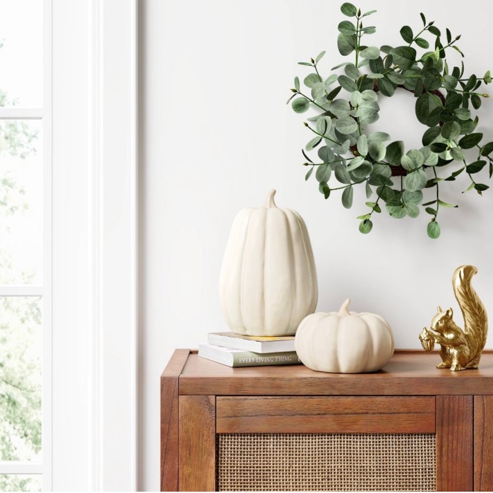 2 Ceramic Pumpkins